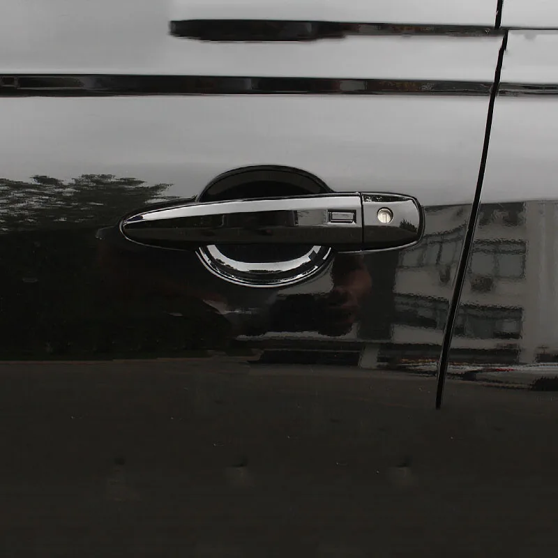 8 Adet / takım Araba Dış Kapı kulp kılıfı Trim Koruyucu Kapak Çerçeve Parlak Siyah ABS için Fit Nissan Sylphy Sentra B17 2020 2021 2022 Görüntü 1