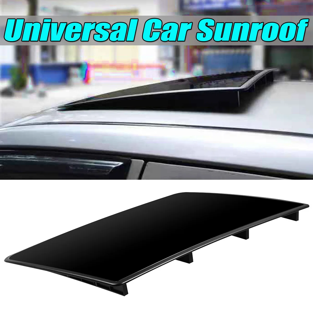 Evrensel Araba Sunroof Kapak Taklit Sunroof Çatı DIY Dekorasyon Siyah İçin BMW İçin Benz İçin Audi İçin VW Golf İçin Honda İçin Görüntü 0