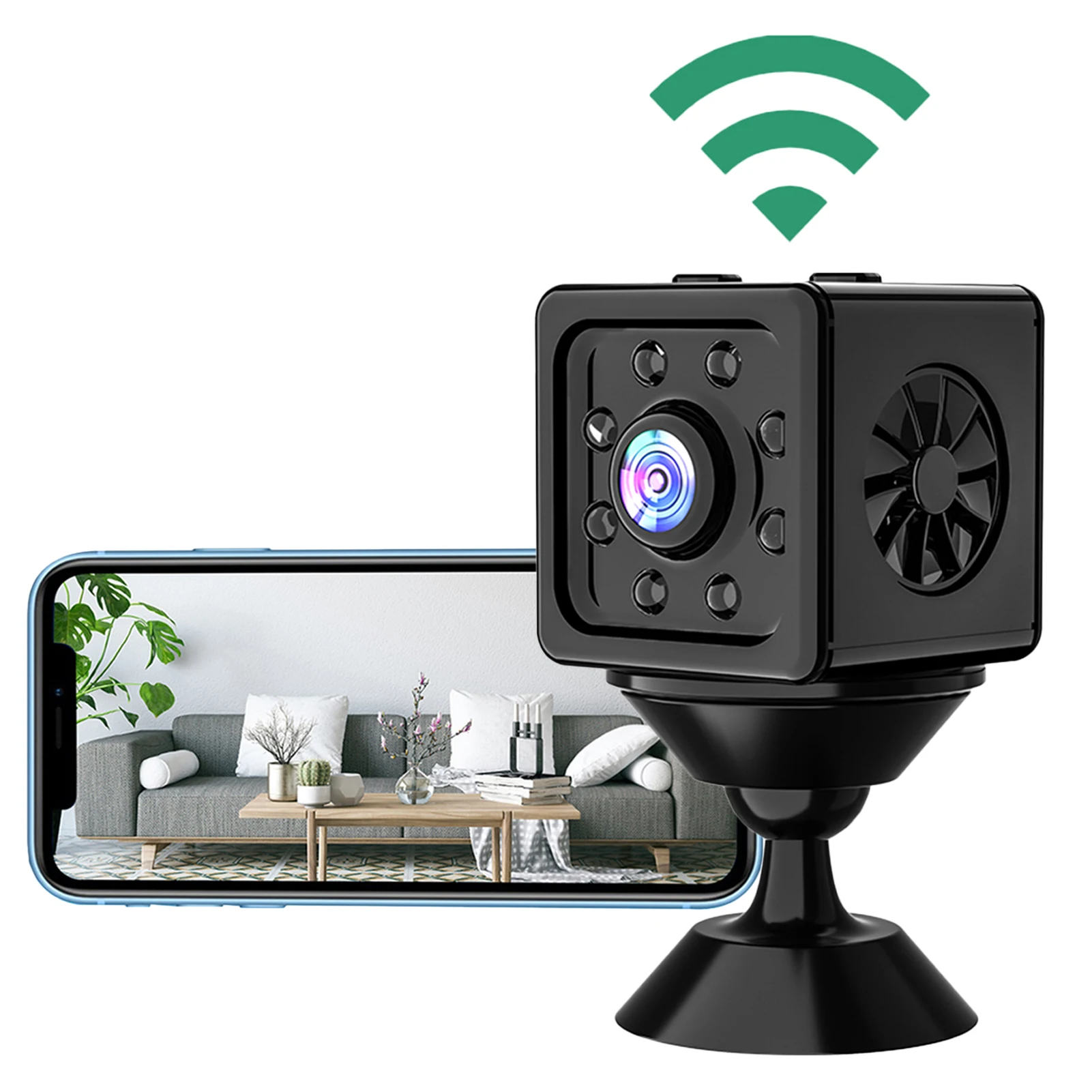 Kablosuz kamera 1080p HD Wifi Kamera Gece Sürüm Ses Kaydedici Mini Akıllı Kameralar Video İzleme IP Kamera bebek izleme monitörü Görüntü 0