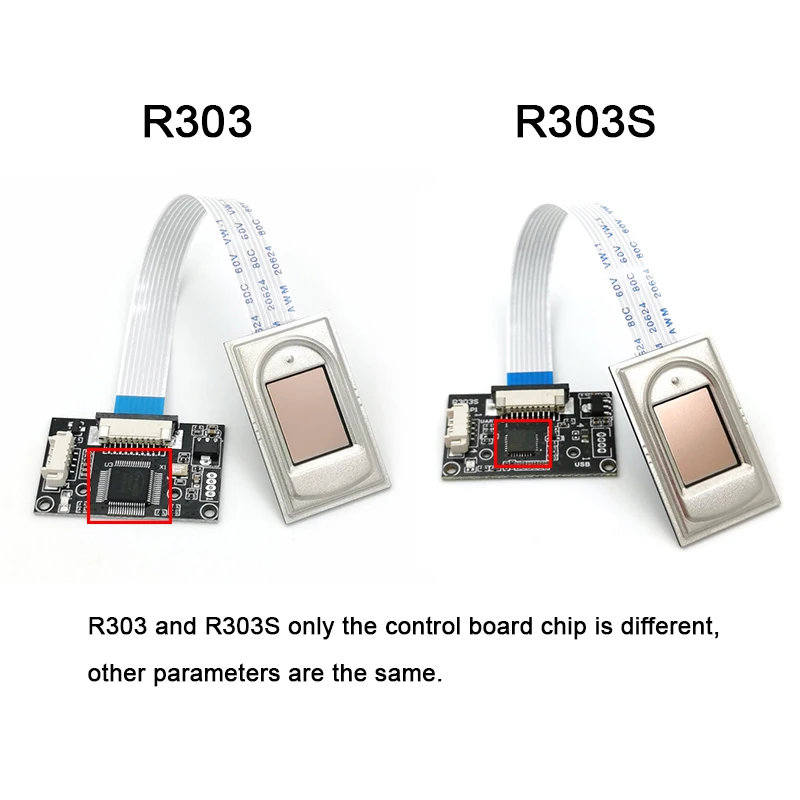 R303 / R303S Yüksek Algılama Dizisi 1000 Kapasiteli USB UART Kapasitif Parmak İzi Sensörü Modülü Android Arduino İçin Ücretsiz SDK İle Görüntü 5