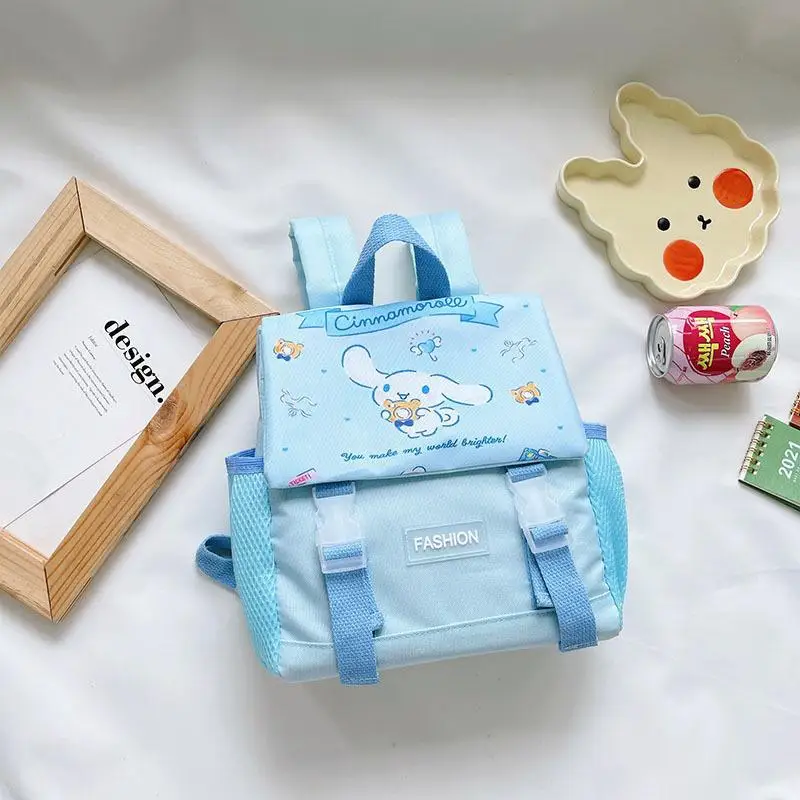2022 Sanrioed Anime Cinnamoroll Kuromi Figürleri Sırt Çantası Çocuklar Anaokulu okul çantası Karikatür çocuk Çantaları Doğum Günü Hediyeleri Görüntü 1