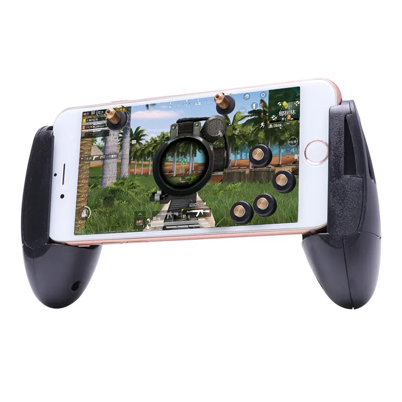 Pubg Denetleyici Metal Pubg Mobil Tetik Yangın Düğmesi Amaç Anahtar Mini Gamepad Android Oyun Joystick Telefon l1r1 iPhone 7 için Görüntü 1