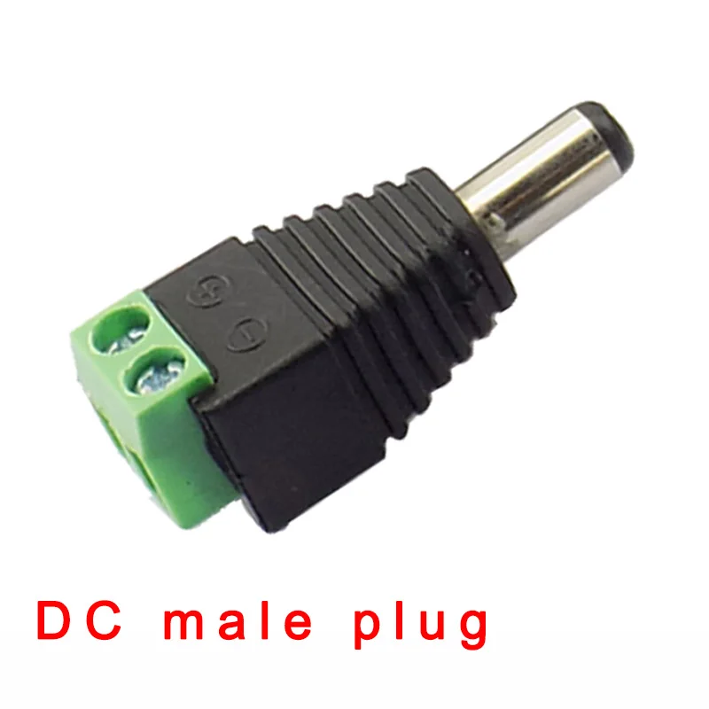1 Çift DC Erkek Dişi Jack fiş konnektörü 2.1x5.5mm güç kaynağı adaptörü BNC güvenlik kamerası LED şerit lamba aydınlatma ışıkları Görüntü 3