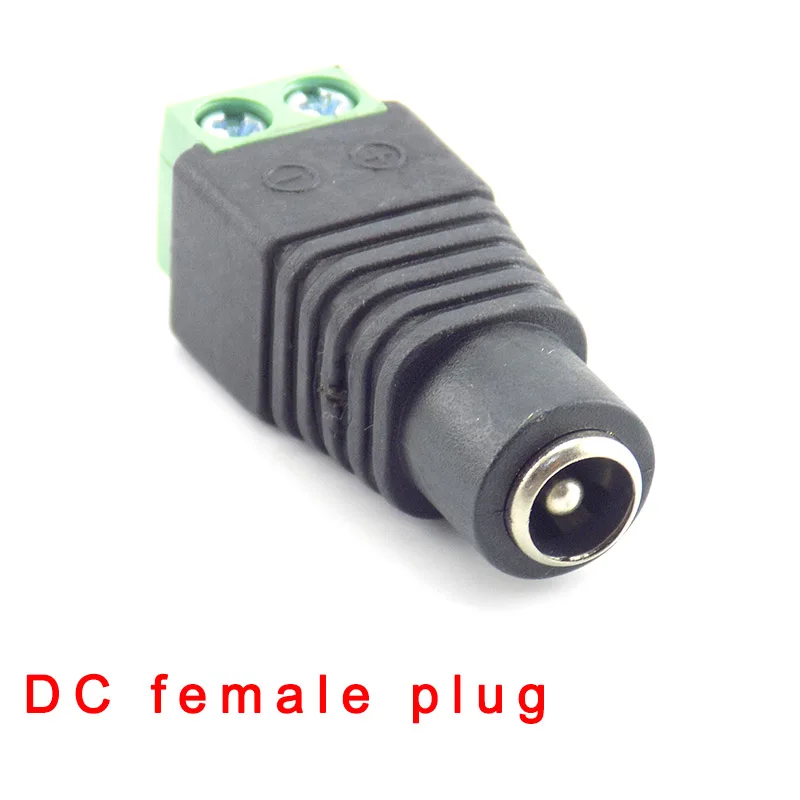 1 Çift DC Erkek Dişi Jack fiş konnektörü 2.1x5.5mm güç kaynağı adaptörü BNC güvenlik kamerası LED şerit lamba aydınlatma ışıkları Görüntü 4