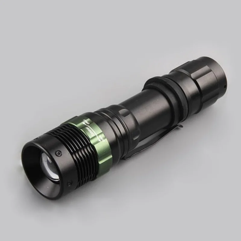 LED el feneri Güçlü USB şarj edilebilir pil El Feneri Zoom Su Geçirmez Kamp Avcılık Aydınlatma Görüntü 0