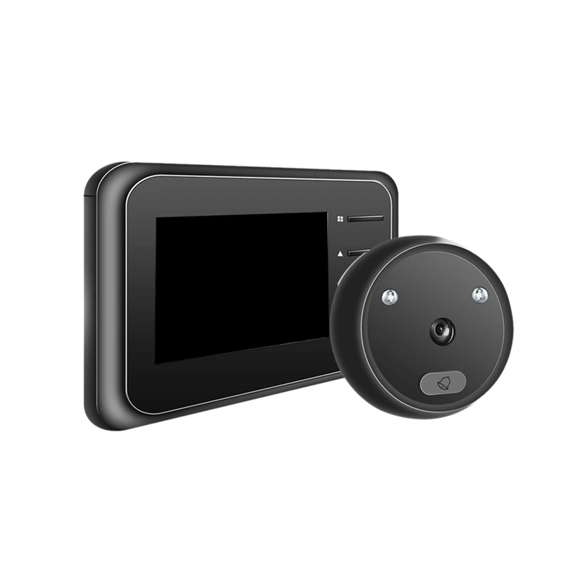 2.4 İnç Ekran Dijital Peephole Görüntüleyici Kapı Zili IR Gece Görüş Elektronik Kapı Göz Kamera Kapı Zili Kapalı Monitör R11 Görüntü 0