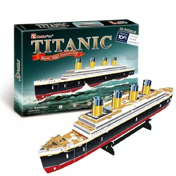 3d üç boyutlu bulmaca film Titanic gemi modeli çocuk bulmaca montaj oyuncak dıy karton montaj hediye çocuk yetişkin