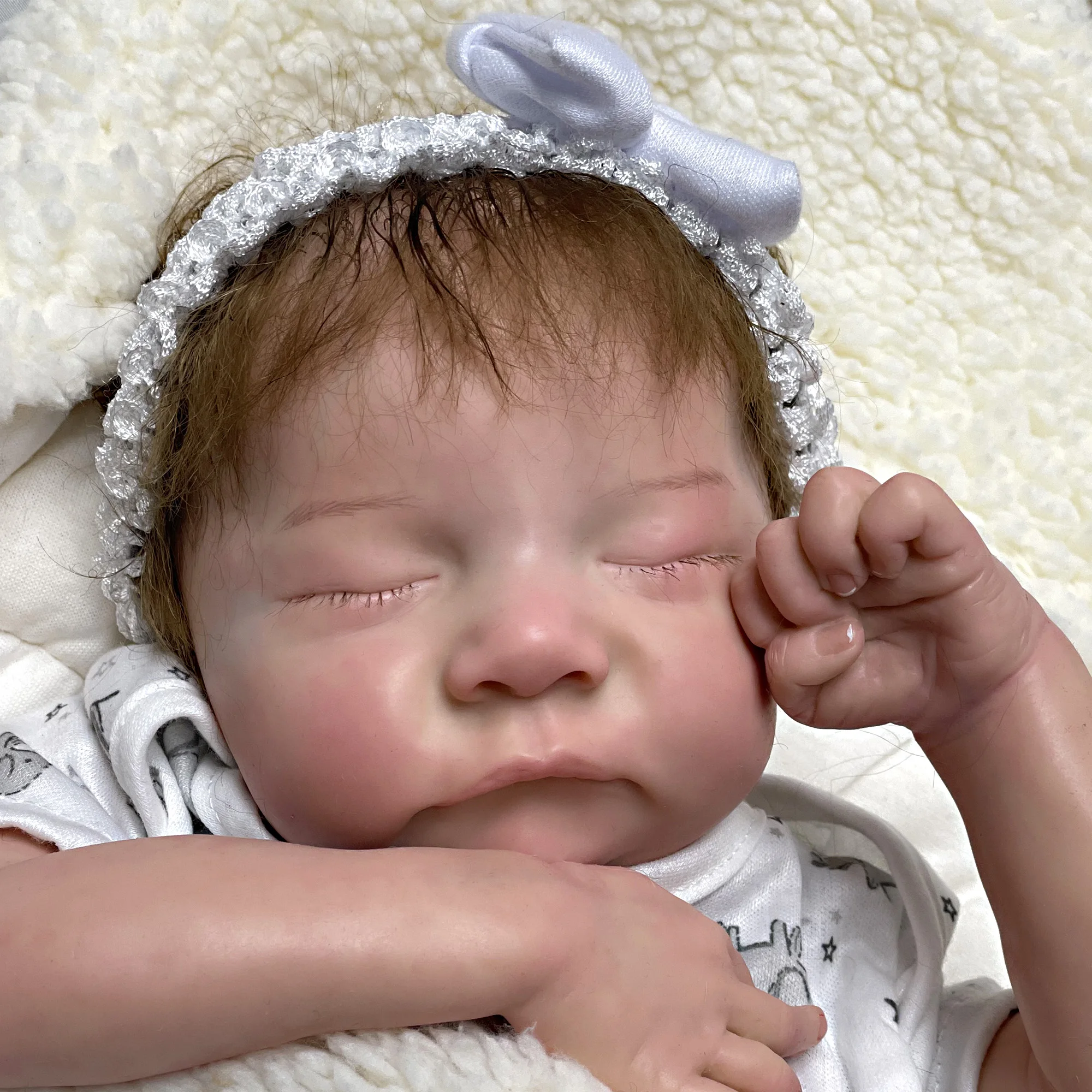 50CM Levi Katı Silikon Yeniden Doğmuş Bebek El Yapımı Boyalı Gerçekçi Bebe Reborn Bebek Muñecas Para Niñas Oyuncaklar noel hediyesi Görüntü 1