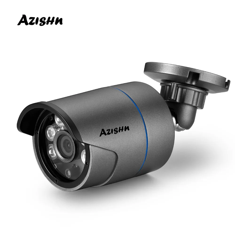 AZISHN Metal IP Kamera H. 265+ 3MP 2304X1296 6IR gece görüş Hareket Algılama XMEye P2P güvenlik kamerası IP67 su geçirmez Görüntü 0