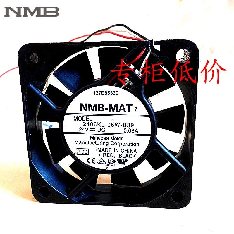 NMB 2406KL-05W-B39 24VDC 60 * 60 * 15MM 0.08 A orijinal eksenel akış fanı Görüntü 0