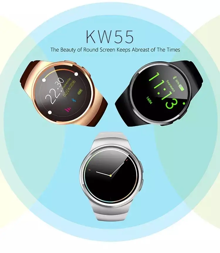 Akıllı saat kw55 kayış Orijinal Bileklik silika jel 100 % orijinal kayış silikon bilezik kablosu akıllı saat KW55 Görüntü 1