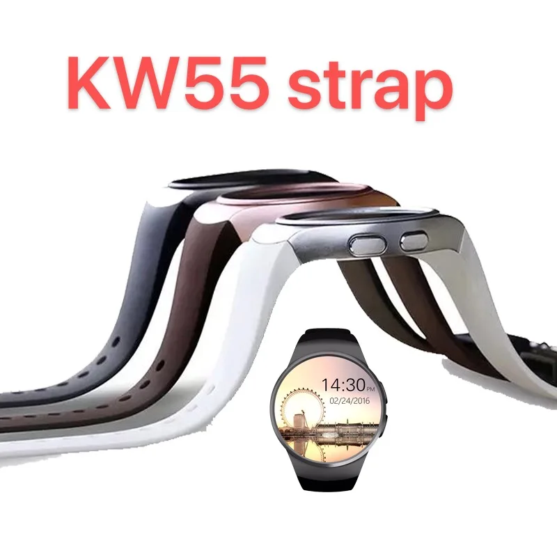 Akıllı saat kw55 kayış Orijinal Bileklik silika jel 100 % orijinal kayış silikon bilezik kablosu akıllı saat KW55 Görüntü 2