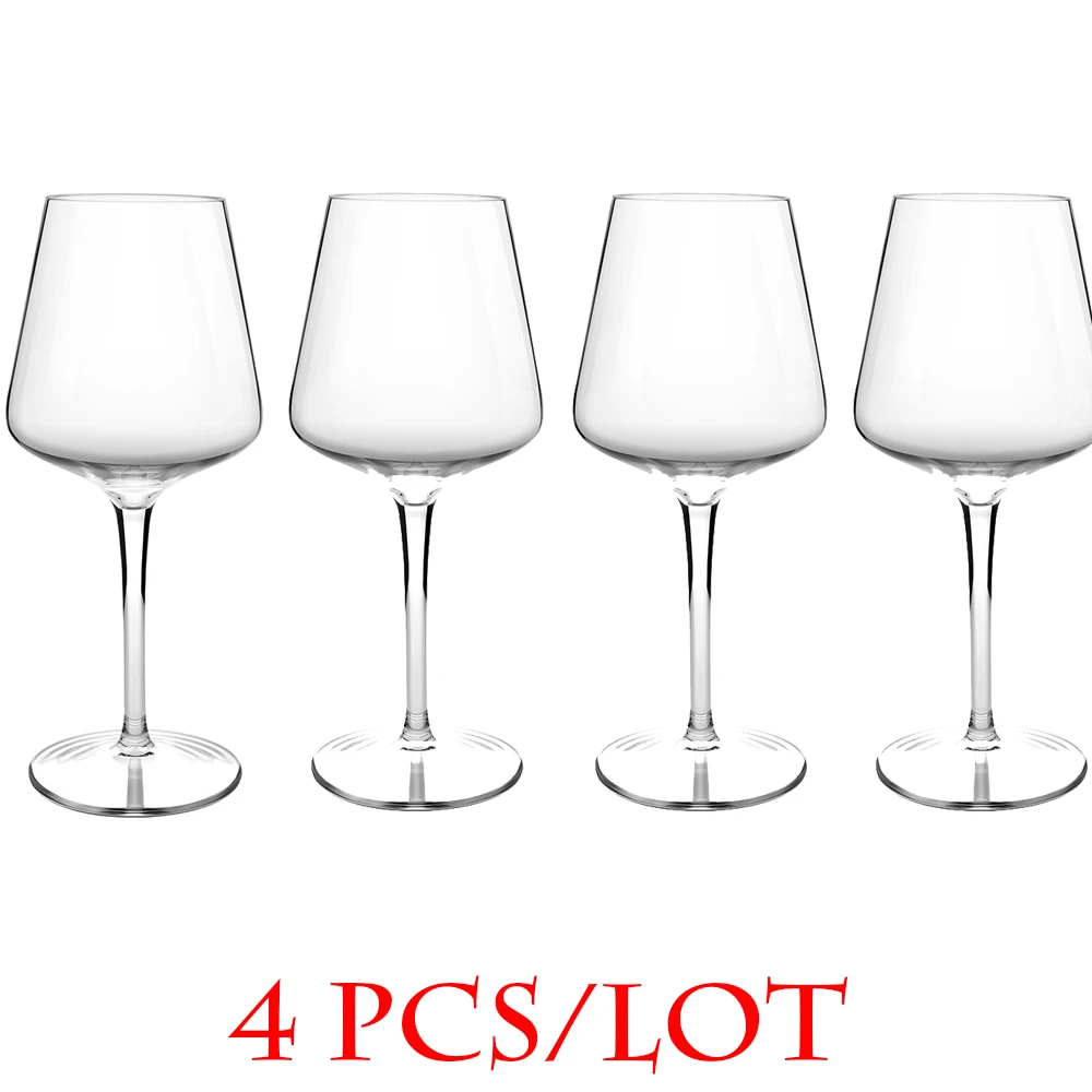 Tiaking Tritan Şeffaf Kırılmaz Silikon Plastik şarap bardağı Bardak Bar Ev Kadeh Görüntü 0