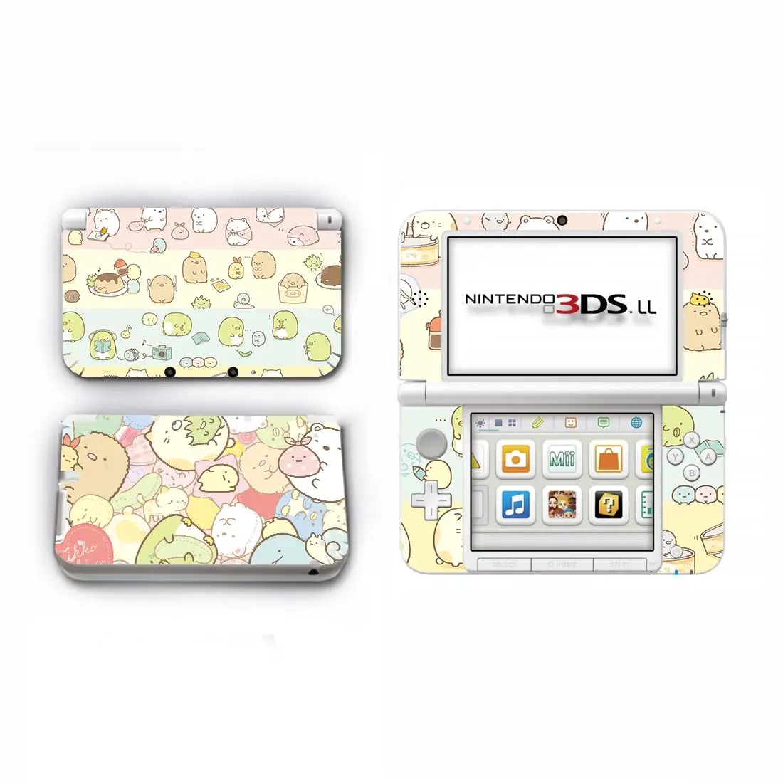 Sumikko Gurashi Tam Kapak çıkartma kaplama Eski 3DS XL Sticker Eski 3DS LL Vinil Koruyucu Skins Çıkartmalar Görüntü 2