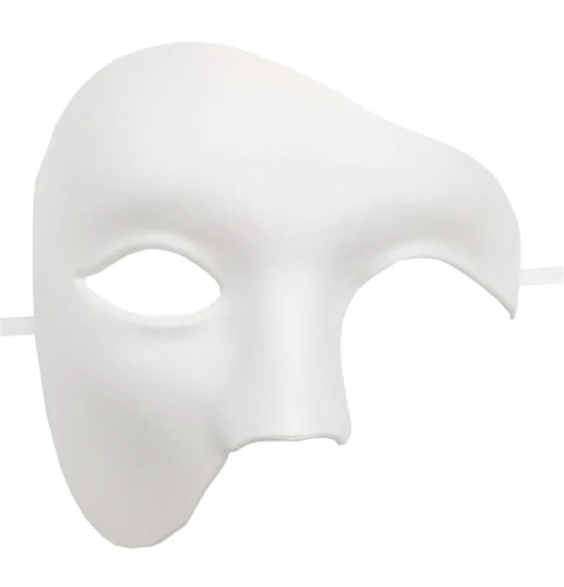 PVC Steampunk Phantom Masquerade Cosplay Maske Plastik Yarım Yüz Maskesi Erkek/Kadın Punk Karnaval HalloweenCostume Sahne Görüntü 2
