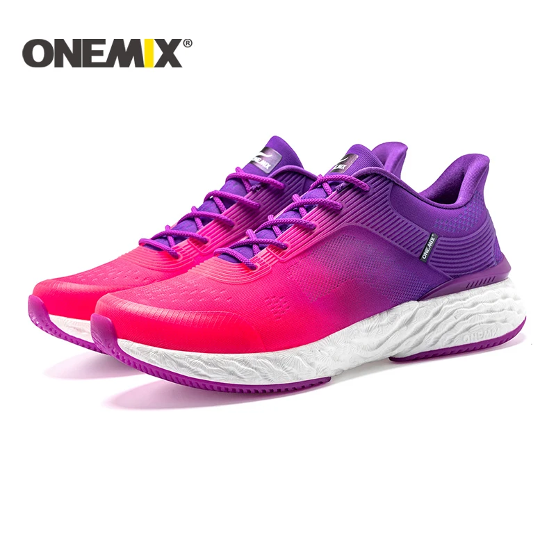 ONEMIX 2022 Yeni Yol koşu ayakkabıları Erkekler Örgü Uppers Spor Ayakkabı Açık Atletik Koşu Erkekler İçin Tenis ayakkabıları Kadın Boyutu 35-47 Görüntü 3