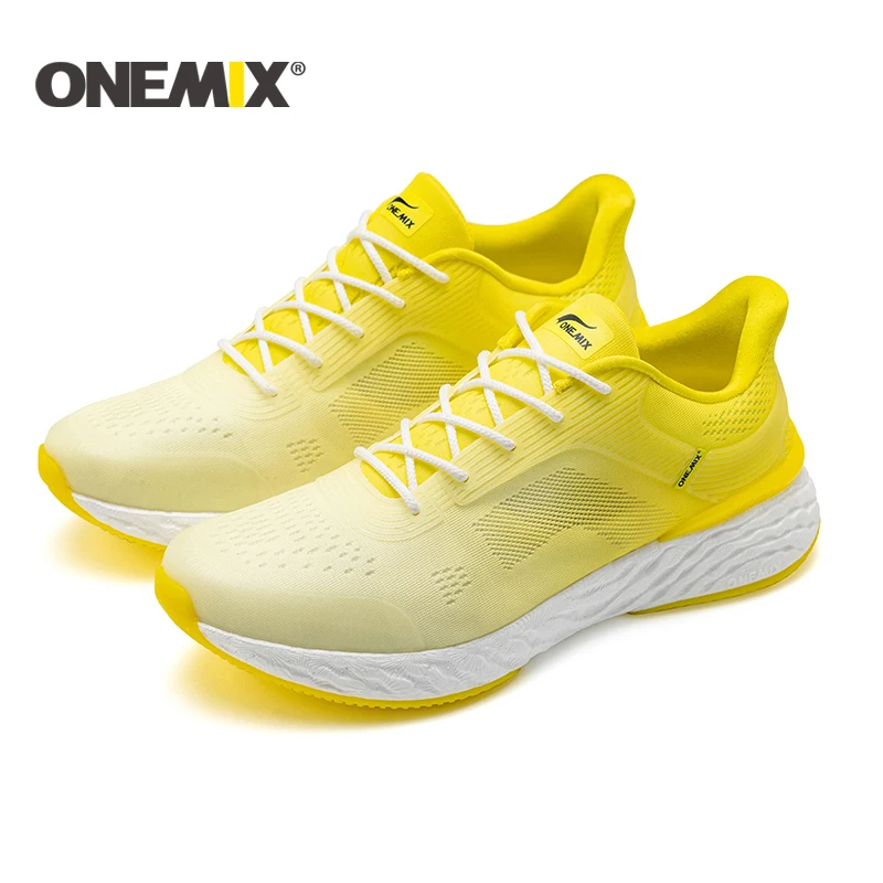 ONEMIX 2022 Yeni Yol koşu ayakkabıları Erkekler Örgü Uppers Spor Ayakkabı Açık Atletik Koşu Erkekler İçin Tenis ayakkabıları Kadın Boyutu 35-47 Görüntü 5
