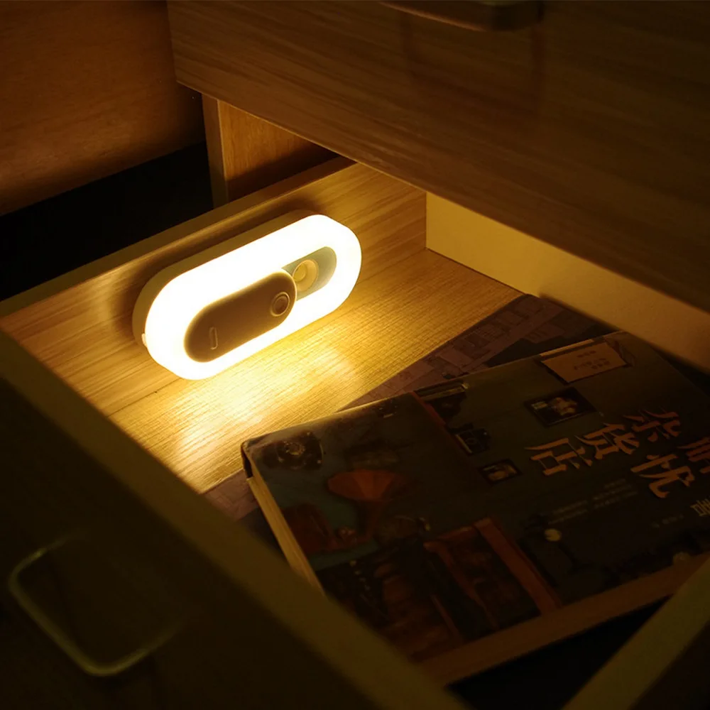 Youpin Akıllı Sensör Gece Lambası İnsan İndüksiyon Lamba Manyetik led ışık USB şarj edilebilir Dolap Duvar Lambası Yatak Odası için Görüntü 2