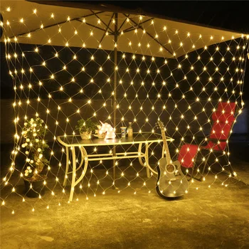 8 Modları 110 V/220 V süper parlak LED ağ örgü dize ışık noel ışıkları bahçe düğün tatil aydınlatma LED Decoracion