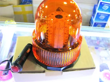 80 LED acil durum aracı Flaş Strobe ve Dönen tepe ikaz lambası Amber