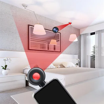 Anti-Gözetleme Dedektörü Taşınabilir Mini Cep Telefonu USB Alarm Otel Kızılötesi Anti-Gözetim Anti-Samimi Çekim İğne Deliği Kamera