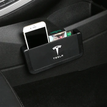 Araba Kapı asılan saklama kutusu Macun Durumda Koltuk Yan Tesla Modeli 3 / X / Y / S İç Aksesuarları