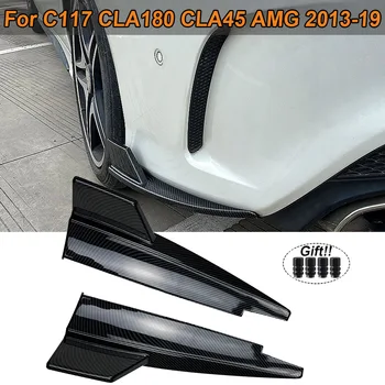 Arka Tampon Splitter Spoiler Önlük Kapağı Trim için Mercedes Benz C117 CLA Sınıfı CLA200 CLA45 AMG 2013-2019 için Araba Aksesuarları