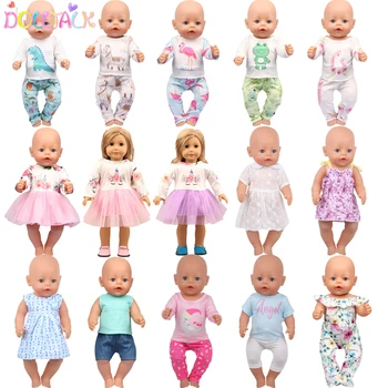 Bebek oyuncak bebek giysileri Hayvan Alpaka At Elbise Etek 18 İnç Amerikan ve 43Cm Bebek Yeni Doğan Bebek Yeniden Doğmuş OG Kız Bebek En İyi Hediye
