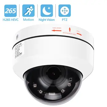 BESDER 2MP5MP H. 265 PoE Speed Dome PTZ IP Kamera Mini Pan CCTV Güvenlik IP Kamera 4X Zoom Motorlu Lens IR 40 M P2P IP Kamera