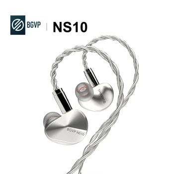 BGVP NS10 2DD + 8BA Hibrid Sürücü Kulak Monitörü Kulaklık Yüksek Çözünürlüklü Ses Kulaklık İle 3-in-1 Değiştirilebilir Fiş MMCX Kablo Kulaklık