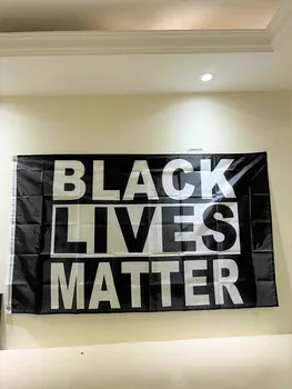 BLM ABD Siyah Lives Matter Bayrağı 90X150cm Barış Protesto Adalet George Floyed Bayrakları Siyah Aktivist Afiş Geçit Törenleri İçin
