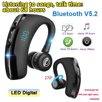 Bluetooth kulaklık V5. 2 Kablosuz Kulaklık ve Kulaklık Su Geçirmez Tek Kulak Eller Serbest Sürüş İçin İş Ofis İçin XİAOMİ