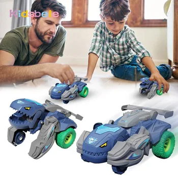 Darbe deformasyon dinozor oyuncak araba çocuk araba düşmeye dayanıklı dönebilen yarış çocuk oyuncak araba hediye