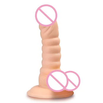 Erotik Küçük Yapay Penis Gerçekçi Ultra Yumuşak Silikon Yapay Penis Vantuz Yapay Penis Seks Ürünleri Yetişkin Seks Oyuncakları Kadın için