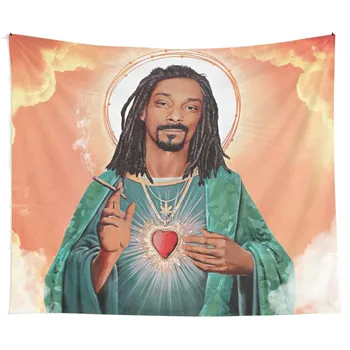 İsa Snoop Dogg Goblen Duvar Asılı Yatak Odası Oturma Odası için Kolej Yurt Parti Zemin Ev Dekorasyon