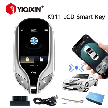 K911 PKE Evrensel akıllı anahtar LCD Ekran Anahtarsız giriş Sistemi Araba Anahtarı Uzaktan Kumanda BMW / Benz / Kia / VW Cep Telefonu İle Çalışmak