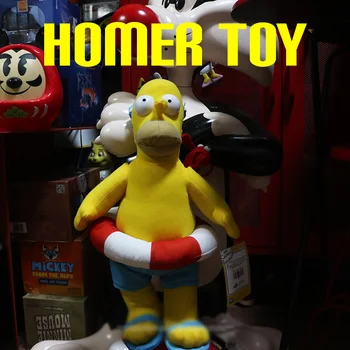 Klasik Karikatür Homer peluş oyuncaklar Bebekler 45cm Anime Figürleri Dolması peluş oyuncaklar Hediyeler Çocuklar Kızlar için