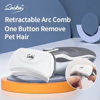 LAIKA Ark Pet Tarak Köpek Kedi Saç temizleme fırçası Düzeltici Tarak Kürk Temizleme Saç Çıkarıcı Fırça Kediler Deshedding Bakım Araçları