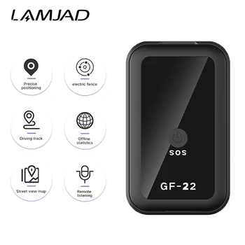 LAMJAD GF22 Manyetik Mini Araba GPS Tracker Gerçek Zamanlı İzleme Bulucu Cihazı GPS araç takip cihazı Bulucu Araba Motosiklet Kamyon İçin
