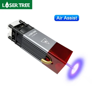 LAZER ağacı 40W Hava yardımı lazer kafası Sabit Odak modülü 450nm TTL mavi ışık CNC lazer Gravür Kesme ağaç işleme araçları