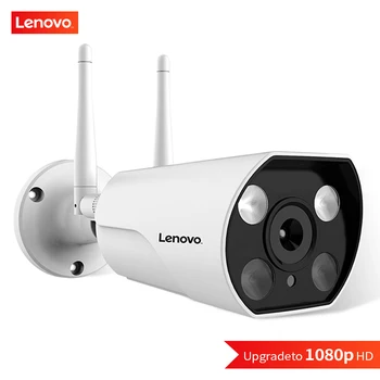 Lenovo IP Kamera Wıfı1080P HD Su Geçirmez Kapalı ve Açık Kamera Kızılötesi Gece Görüş Hareket Algılama ve İki yönlü Ses