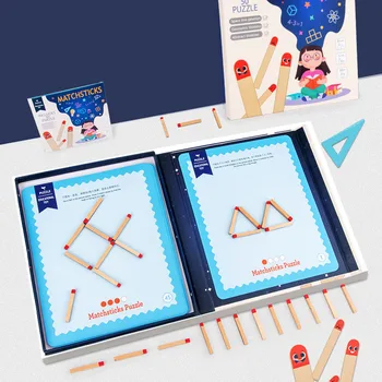 Maçlar Yapboz Oyunu Çocuk Mantıksal Düşünme Eğitim Bulmaca Geometrik Şekil Yapı Seti Matematik Öğrenme öğretim aracı Oyuncaklar