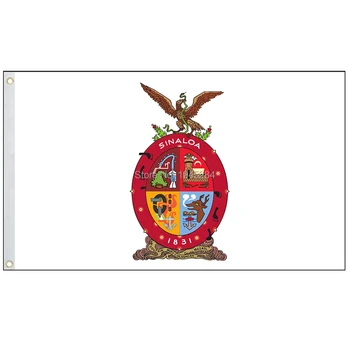 Meksika Devlet Sinaloa Bayrak Banner Devletleri Meksika Meksika Devlet 3x5ft 90x150 cm Polyester