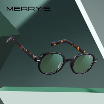 MERRYS tasarım Retro Oval ışın mavi ışık engelleme gözlük erkekler kadınlar için Vintage anti-mavi ışık oyun bilgisayarı gözlük S2302FLG