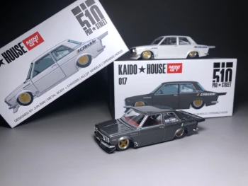 Mini GT Kaido Evi 1/64 Datsun 510 Pro Sokak pres döküm model araba Koleksiyonu Sınırlı Sayıda Hobi Oyuncaklar