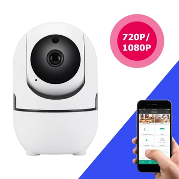 Mini Güvenlik bebek izleme monitörü 720 P / 1080 P Akıllı Ev ağ kamerası Kızılötesi Gece Görüş Mobil Video için Ev Oturma Odası Yatak Odası