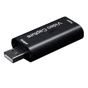 Mini HD 1080P HDMI uyumlu USB 2.0 Video Yakalama Kartı Oyun Kayıt Kutusu PS4 Oyun Bilgisayar OBS Vb. Canlı Yayın