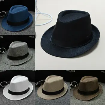 Moda Erkek Bayanlar Resmi şapka Saman Fötr Fedora şapka Yaz Güneş Panama Kap plaj şapkası