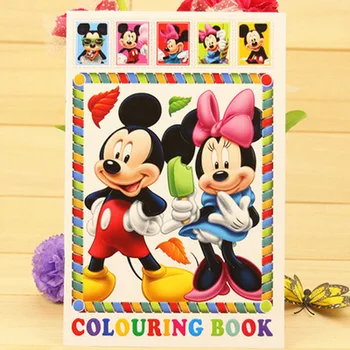 Montessori Oyuncaklar Disney Mickey Mouse Örümcek Adam Boyama Kitabı çizim kitabı Kız Erkek Erken Eğitim Oyuncaklar