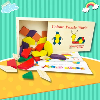 Montessori Çocuklar Ahşap 3D yap-boz Akıllı Tahta Bebek Eğitici öğretici oyuncaklar Çocuklar için Geometrik Şekil Bulmacalar Oyuncak